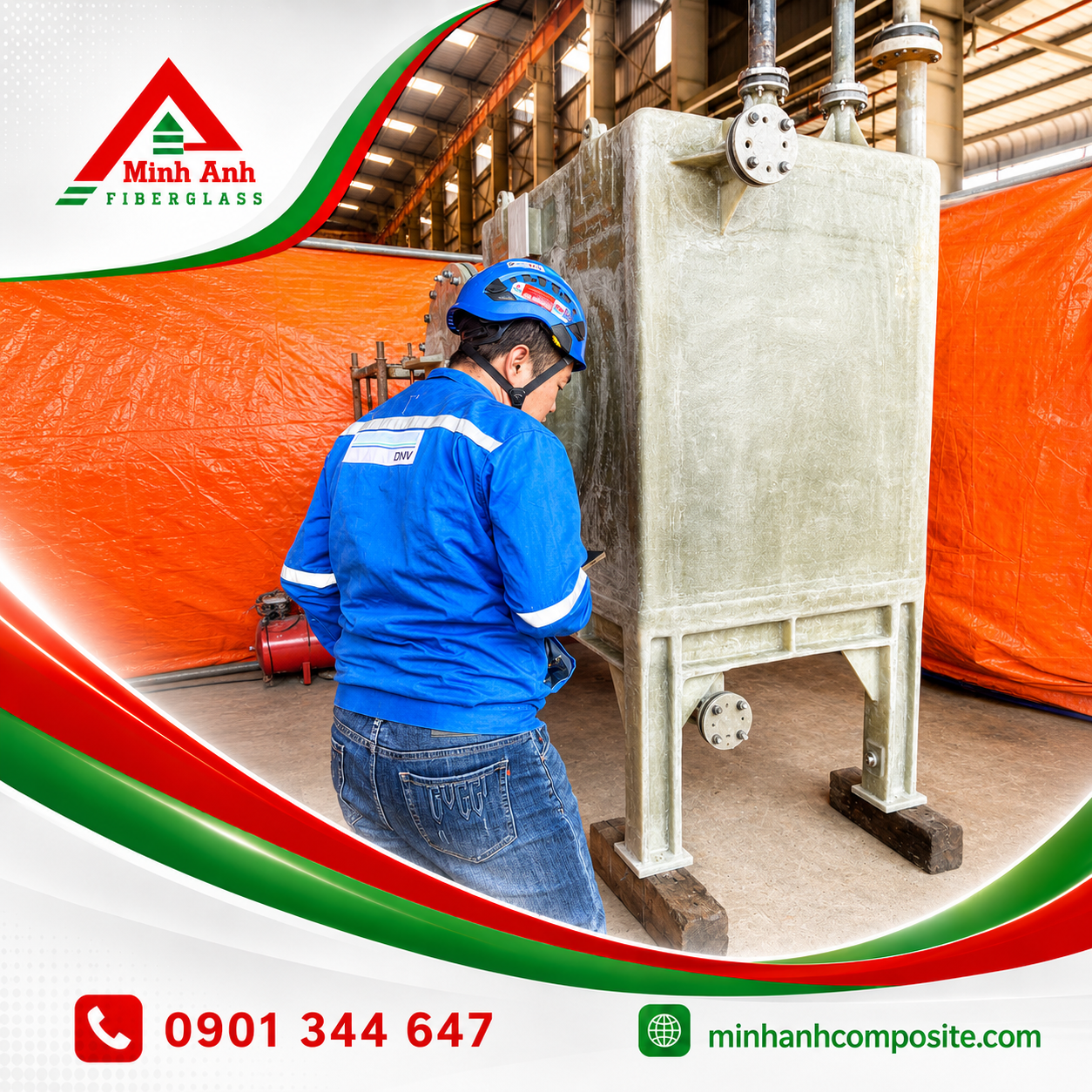 CÔNG TY TNHH FIBERGLASS MINH ANH | GIA CÔNG BỒN COMPOSITE - 0901344647 | SẢN XUẤT BỒN COMPOSITE 